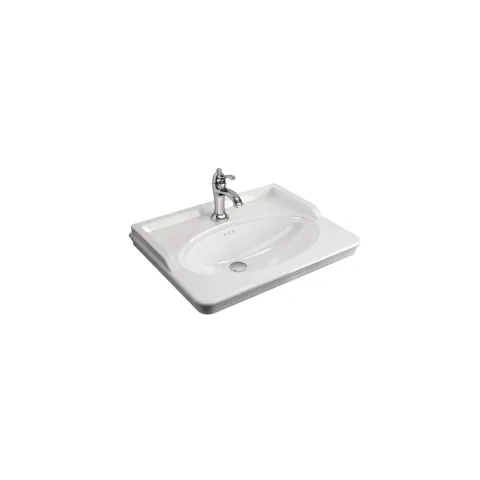 ARTDECO 65 CM ETAJERLİ LAVABO BEYAZ