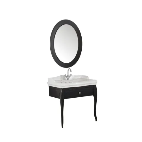 VICTORIAN 90 CM SET (LAVABO DOLABI + AYNA) ANTRASİT