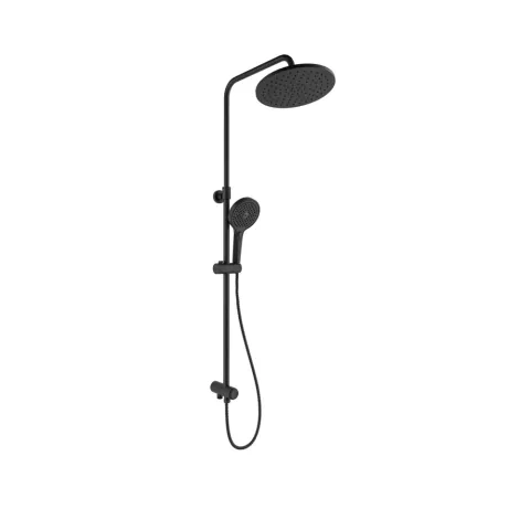 RAIN ROUND PUSH BUTTON DUŞ BARI SİYAH