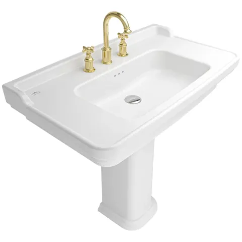 PETRA 90X50 ETAJERLİ LAVABO 3 ARMATÜR DELİKLİ