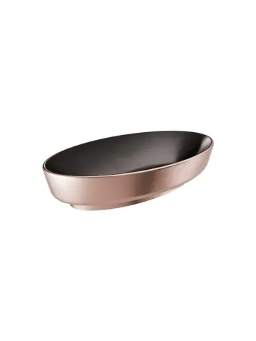 DOVE 70X40 OVAL ÇANAK LAVABO MAT SİYAH - BRONZ