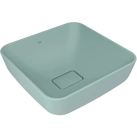 ZERO 2.0 40X40 KARE ÇANAK LAVABO MAT ÇAĞLA YEŞİLİ