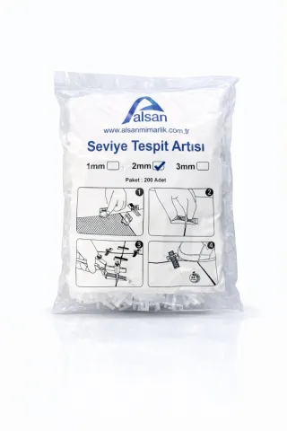 1 MM SEVİYE KLİPSLİ DERZ ARTISI