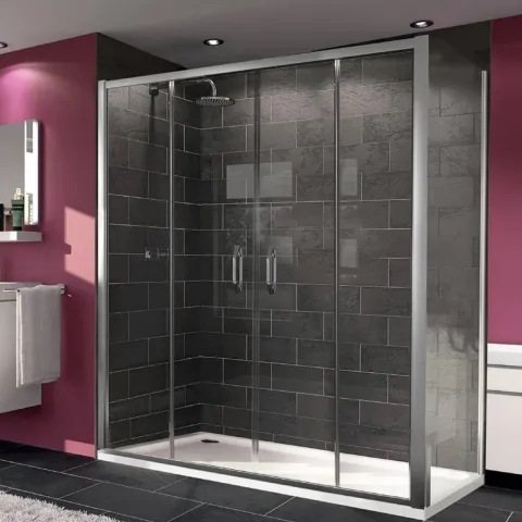 Hüppe X1 Easy Entry KY C K2S2 T Ön Cephe Şeffaf Cam Duşakabin