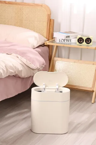 MASE OZONLU TORBA VAKUMLU SENSÖRLÜ ÇÖP KUTUSU 11 LİTRE CREAMY/WHİTE